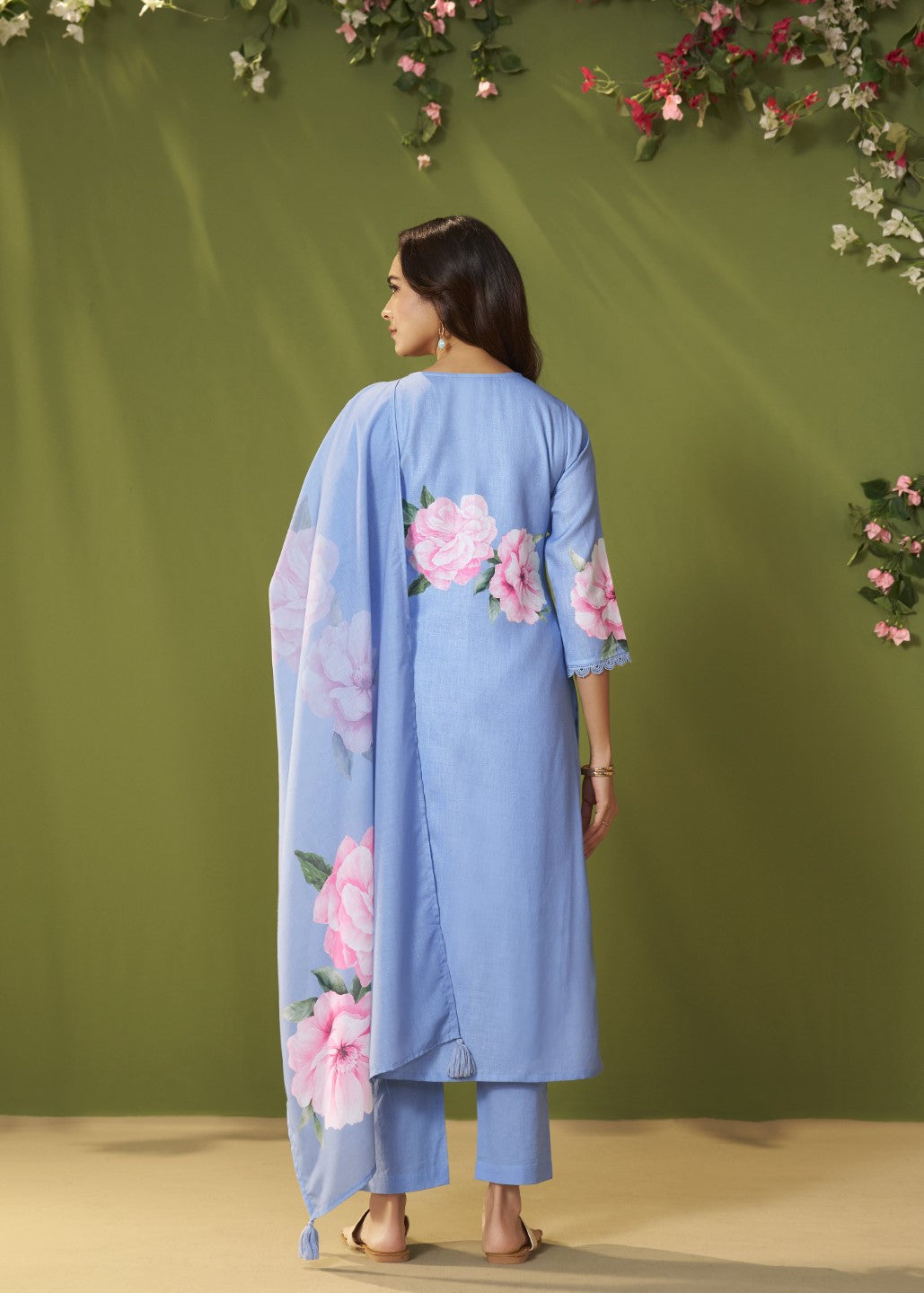 Itrh cadet printed cotton linen suit set