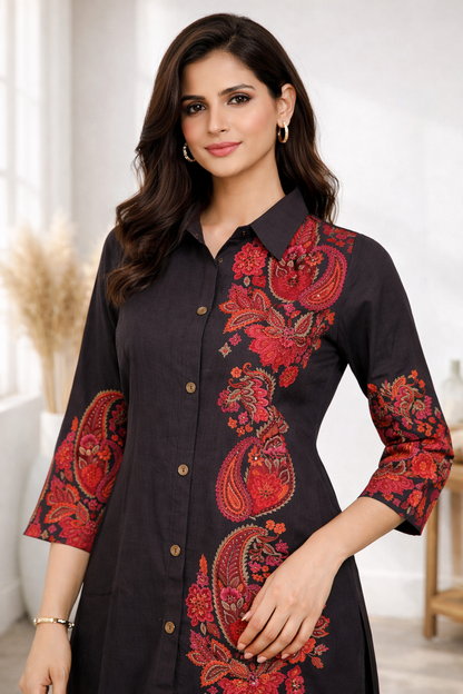 Reet Coffee Paisley Co-Ord Set