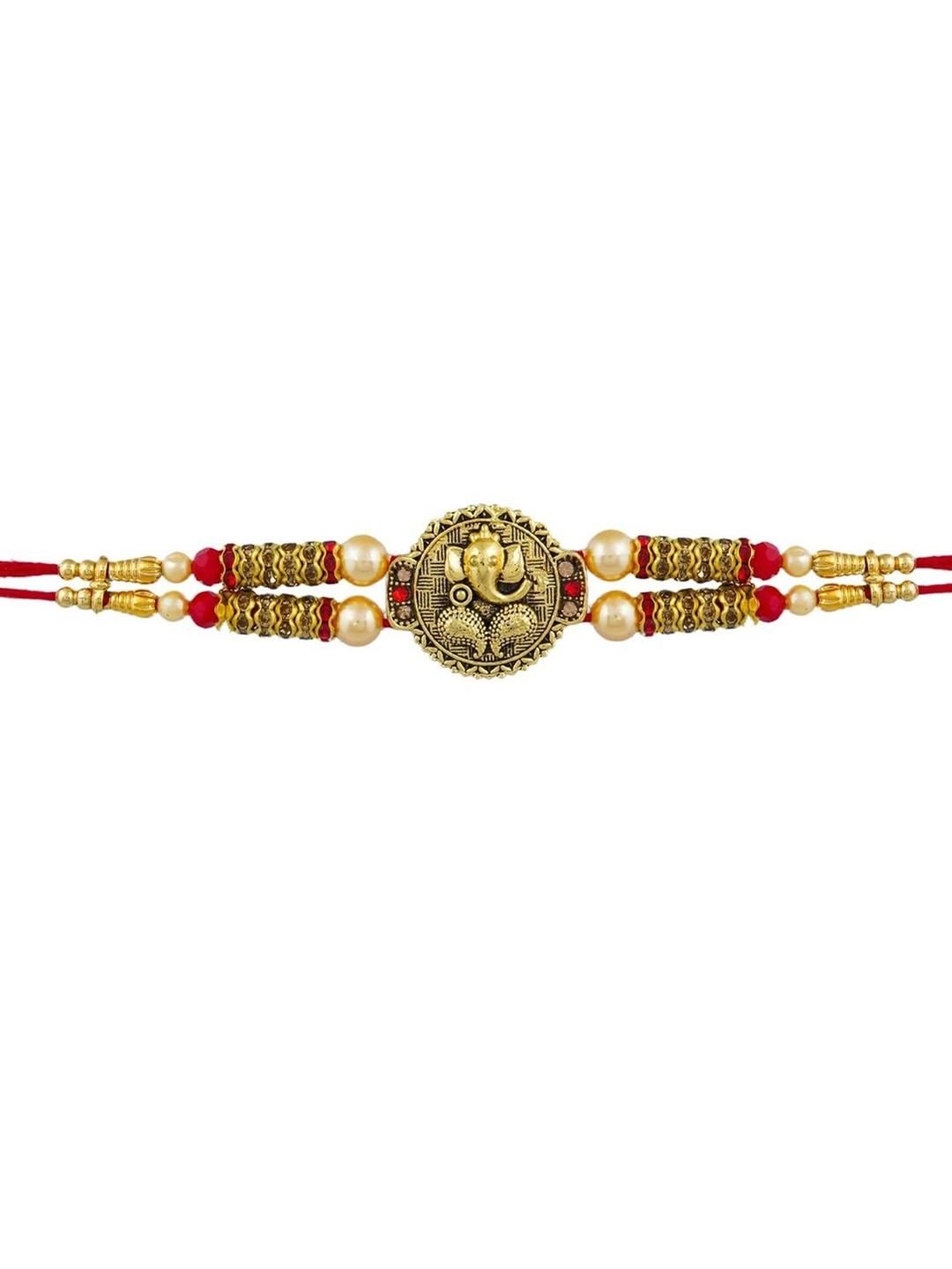 Dhiyona Lord Ganesha Motif Thread Rakhi