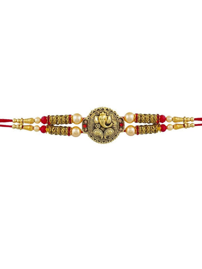 Dhiyona Lord Ganesha Motif Thread Rakhi