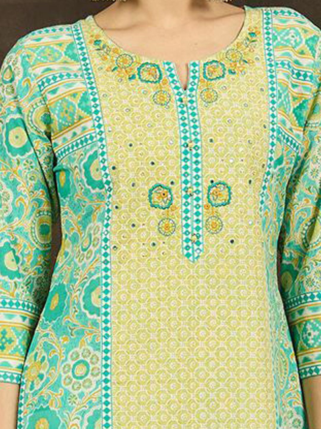 Women Floral Embroidered Regular Pure Cotton Kurta with Trousers & With Dupatta