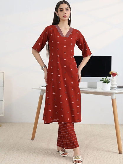 Women Printed Regular Kurta with Palazzos