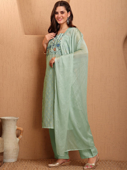 Women Green Kurta Sets