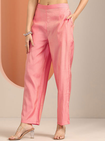 Women Floral Embroidered Regular Thread Work Kurta with Trousers & With Dupatta
