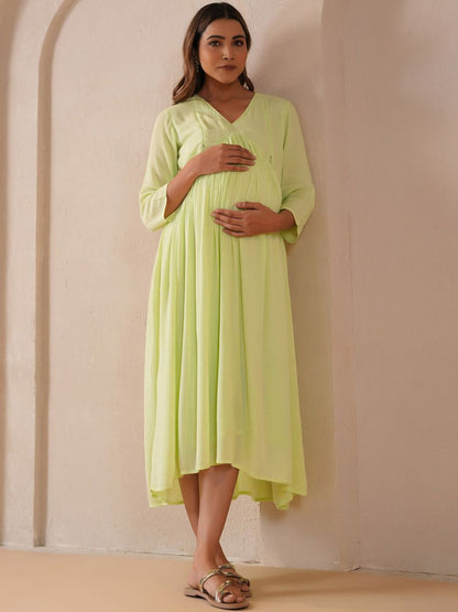 Dhiyona AY Women's Fit & Flared Maternity Ethnic Dresses