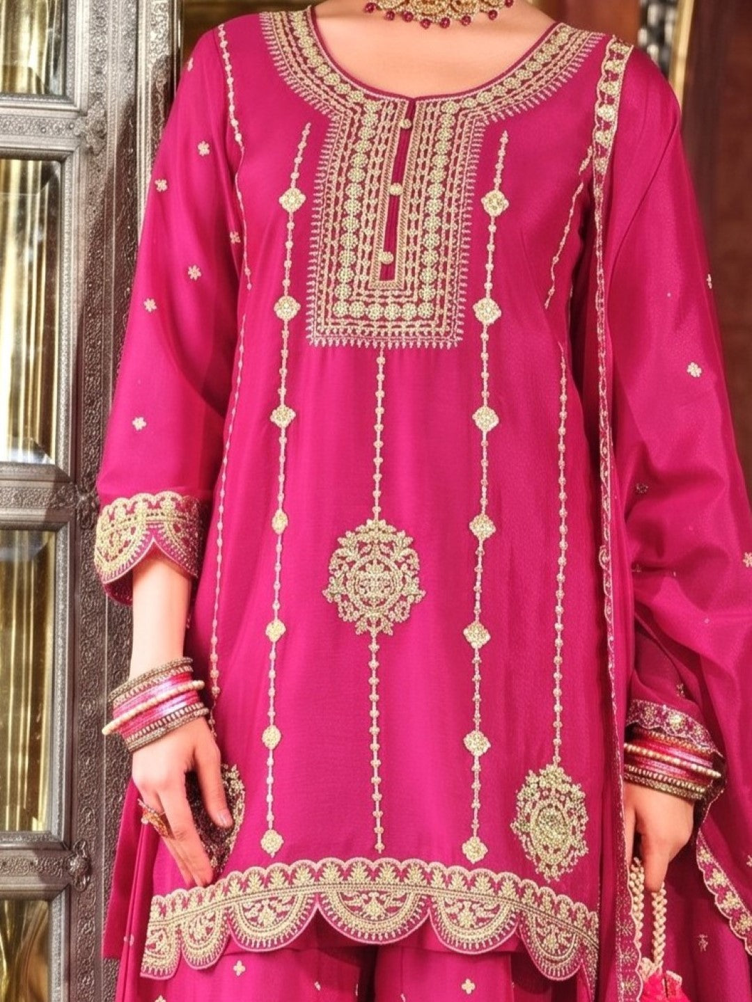 Triyaksha Rani Full Work Heavy Suit Set
