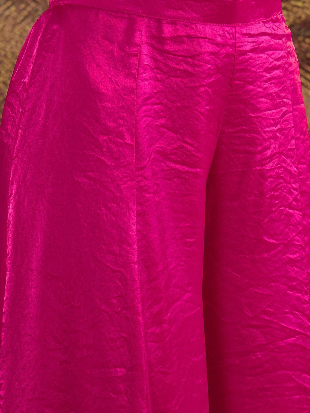 Dhiyona SN Embroidered Sequence Kurta & Palazzos with Dupatta Set