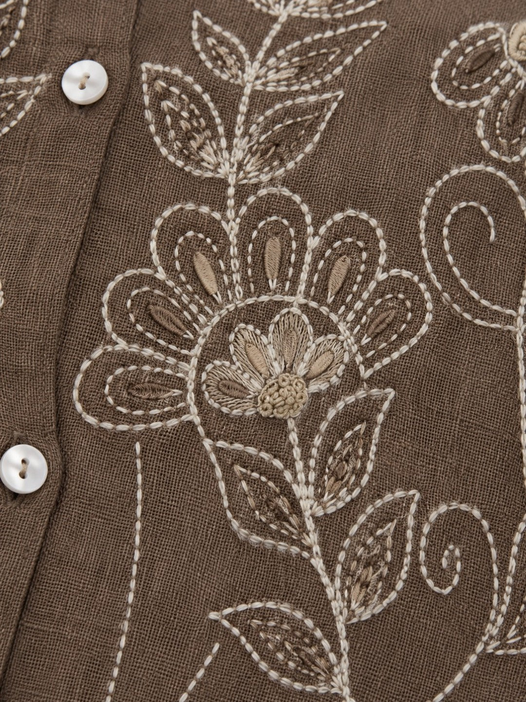 Mihika Hazelnut embroidery waist coat pant set