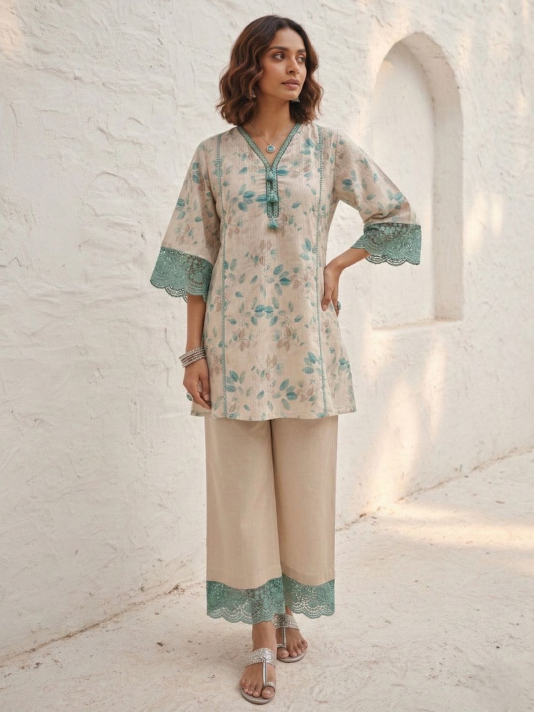 Swades sea cotton co-ord set