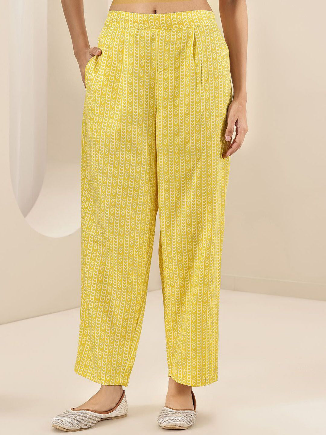 Floral Printed V Neck Thread Work Straight Kurta With Trousers & Dupatta