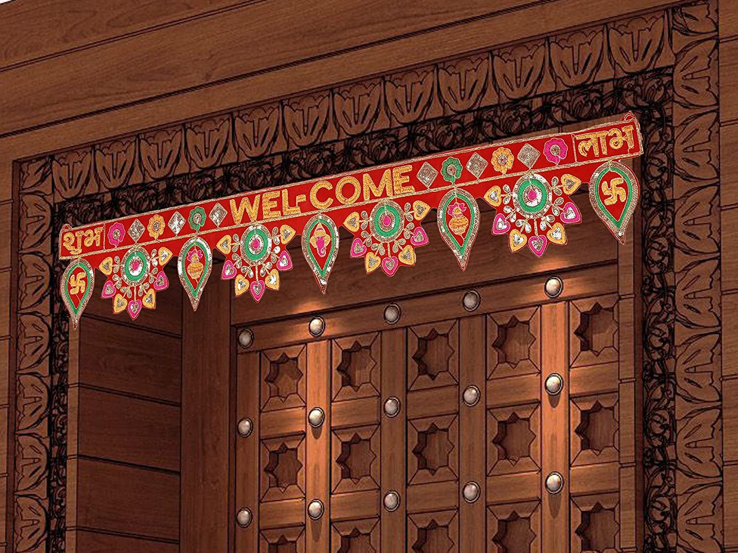 Welcome Toran Bandarwal - Elegant Door Entrance Decor for a Warm Greeting