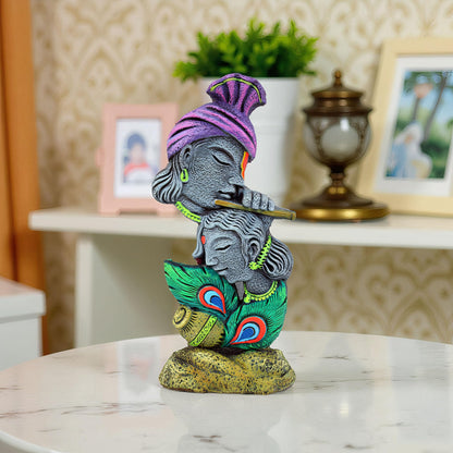 Niharika Collections Handmade Terracotta Clay | Radha Krishna Idol | Symbol of Eternal Love & Devotion