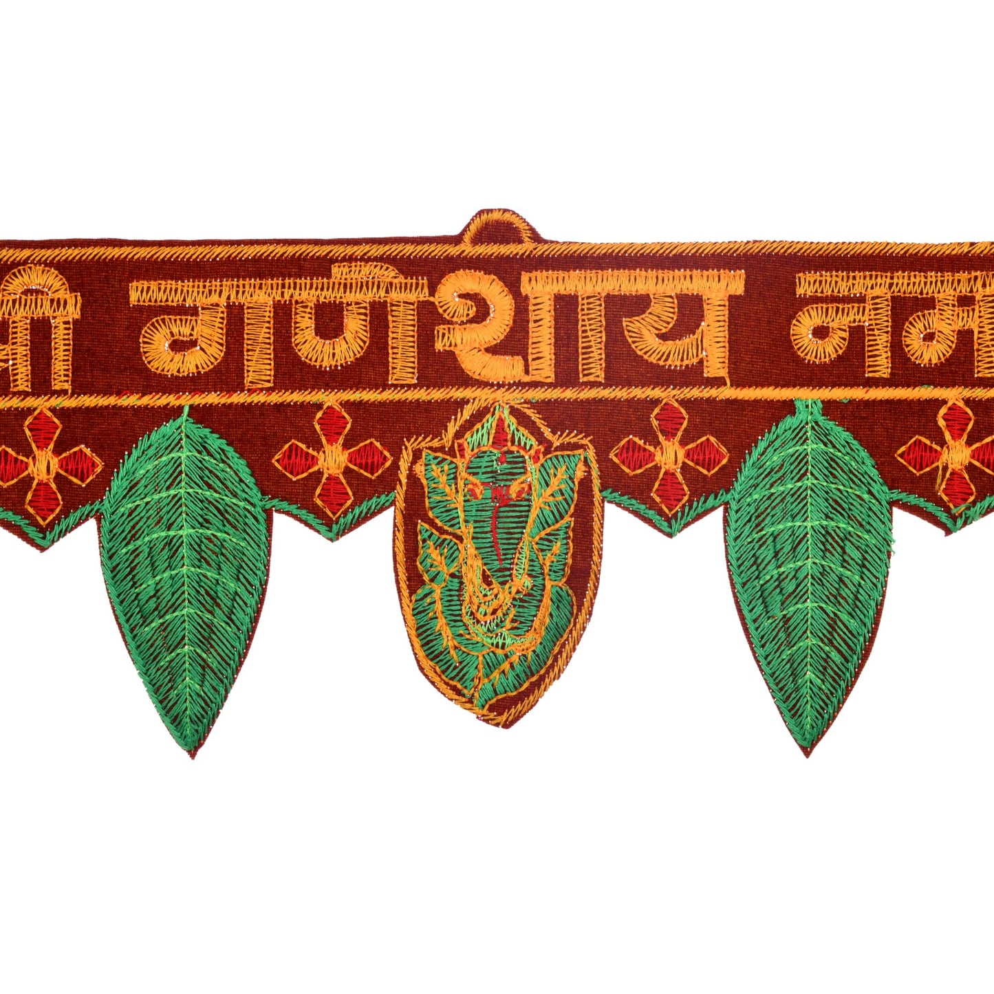 Handmade Febric Flower Toran for Diwali Decoration Items Toran for Door Entrance Toran for Home Office Decoration Toran for Pooja Room, Bandanwar Door Toran for Home