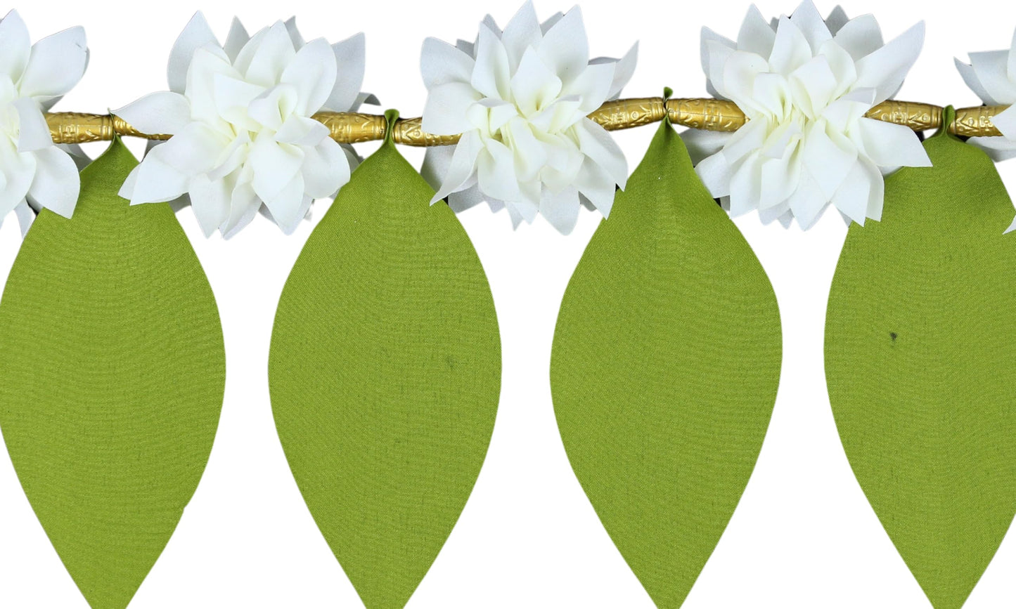 Toran for Main Door Entrance, Handmade Mango Leaf Toran for Home, Traditional Bandarwal for Festival, Pooja, Wedding & Home Decor, Wall Hanging (42 x 7 Inches, Green)