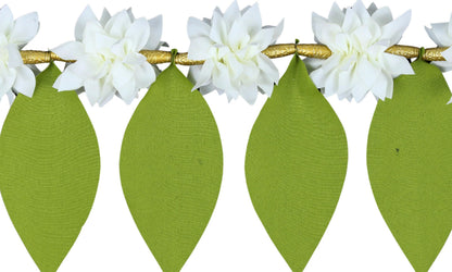 Toran for Main Door Entrance, Handmade Mango Leaf Toran for Home, Traditional Bandarwal for Festival, Pooja, Wedding & Home Decor, Wall Hanging (42 x 7 Inches, Green)