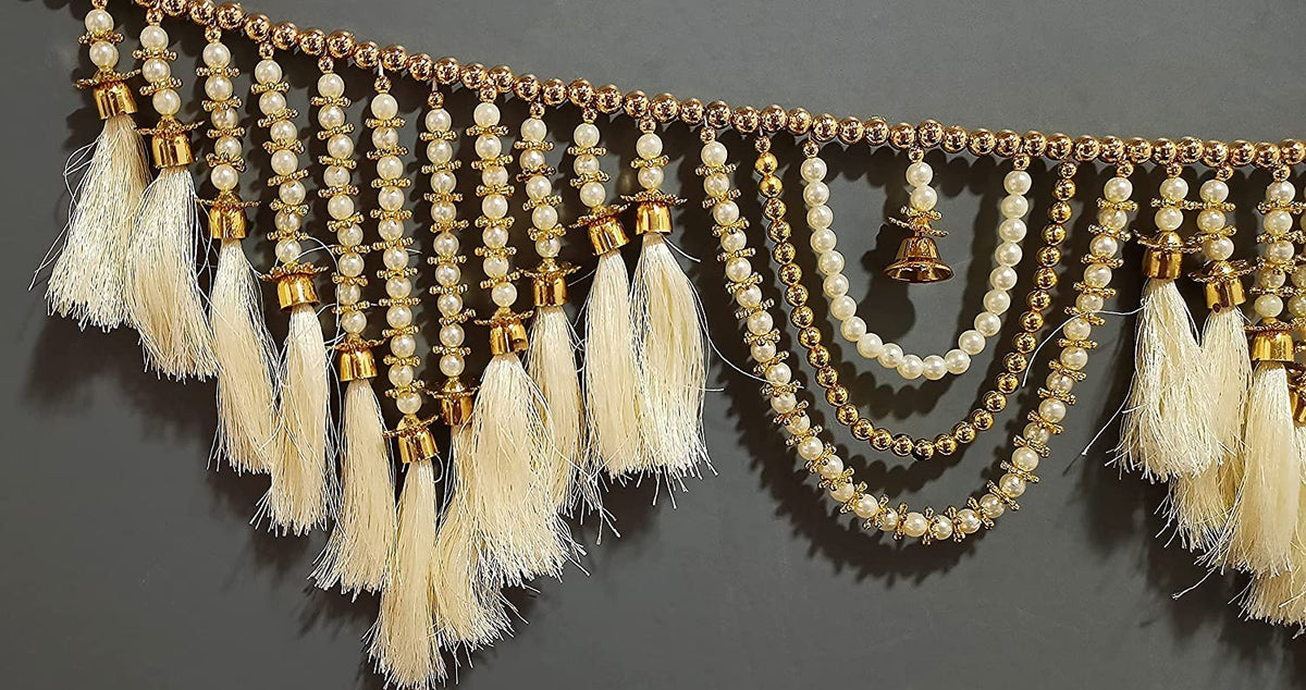 Toran for Door Entrance,Main Door, Mandir Bandhanwar for Home, Diwali Decoration Item Door Hanging Toranam for Pooja Room (Style2)