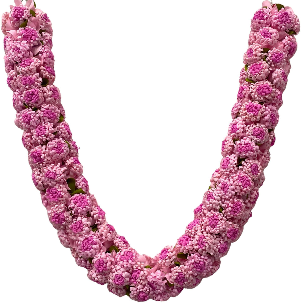 Shevanti Light Pink Flower Garland for Pooja Mandir Decoration, Hanging Mala for Photo Frame, Haar Mala for God Idols, Photo Frames of Loved Ones, Ancestors, Pitra (40 inch)