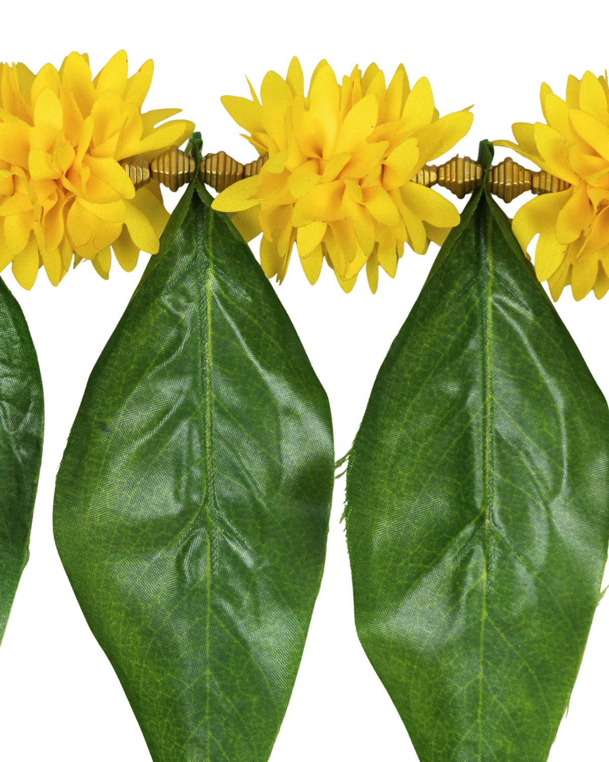 Toran for Main Door Entrance, Handmade Green Mango Leaf Toran, Traditional Bandarwal for Festival, Pooja, Wedding & Home Decor, Artificial Leaf Door Hanging (42 x 7 Inches)
