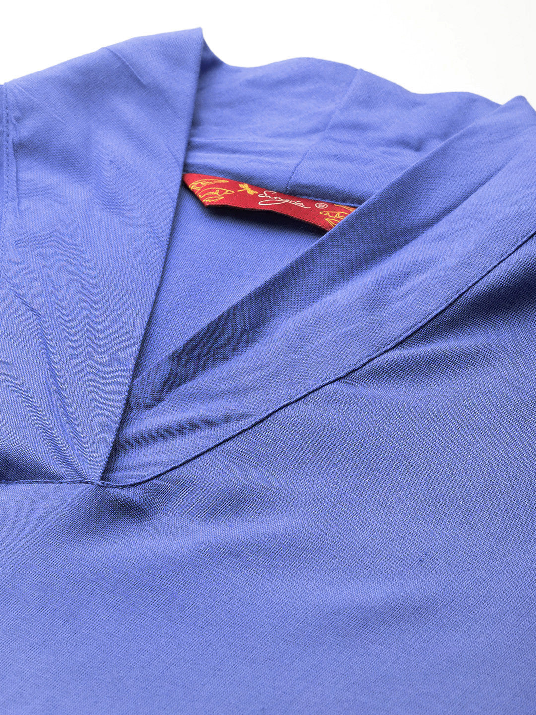 Thread-Work Shawl Collar Kurta with Trousers