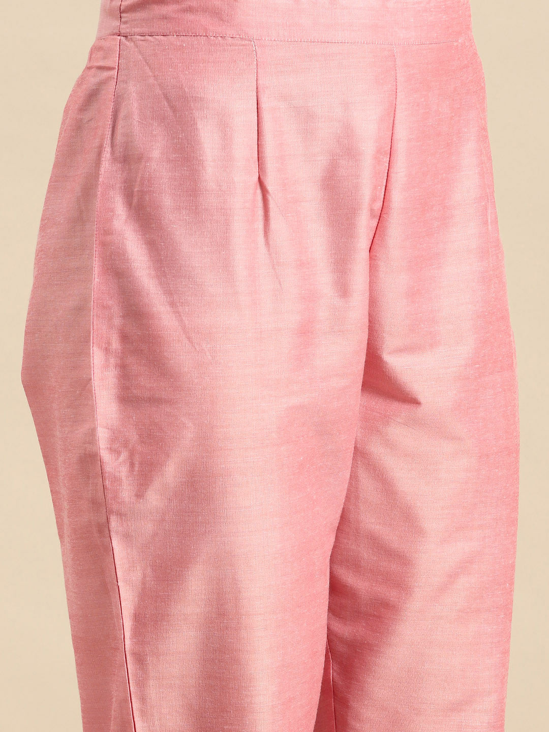 Floral Embroidered Sequinned Pure Cotton Kurta with Trousers & Dupatta