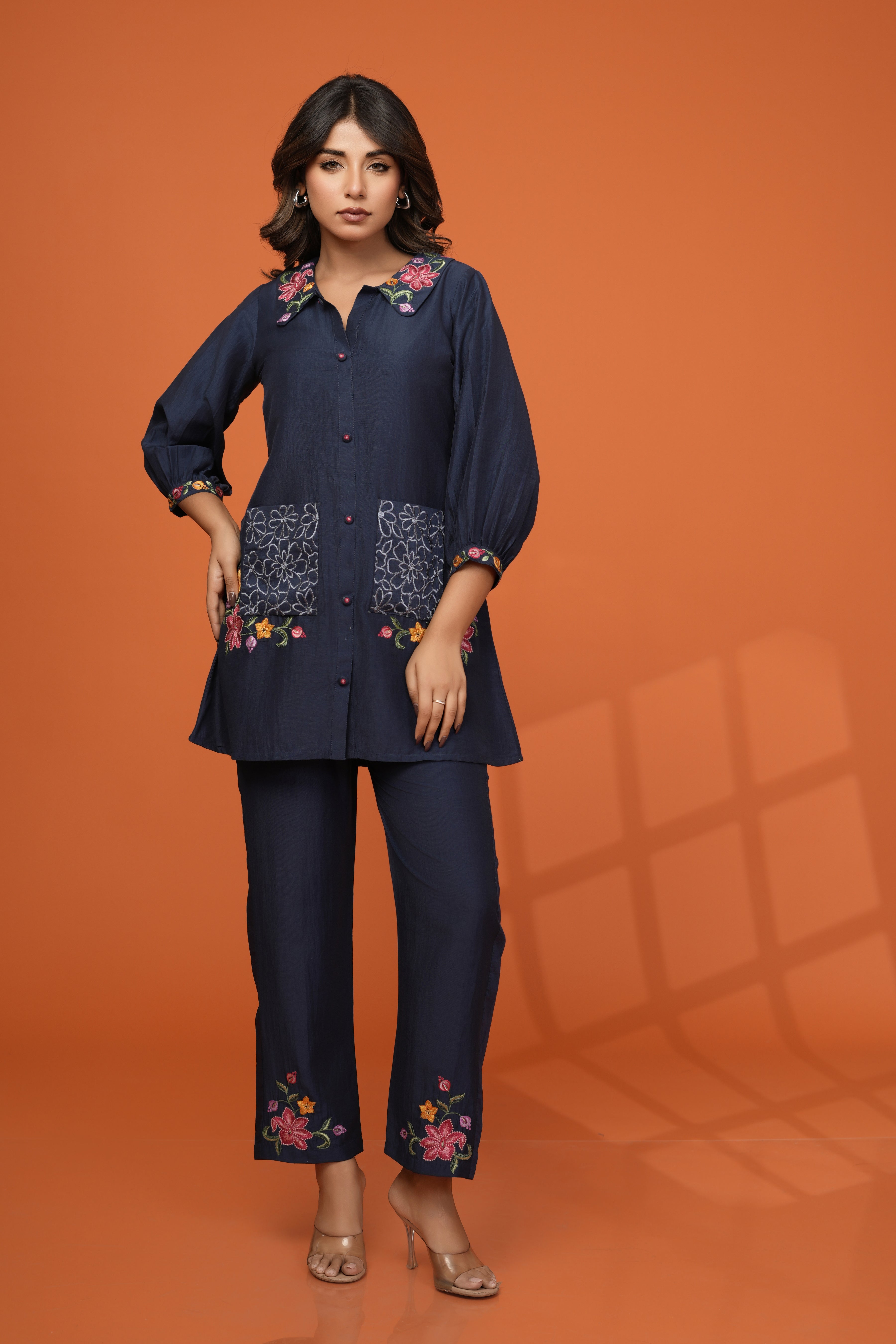 Darika Indi Embroidery Co-ord Set