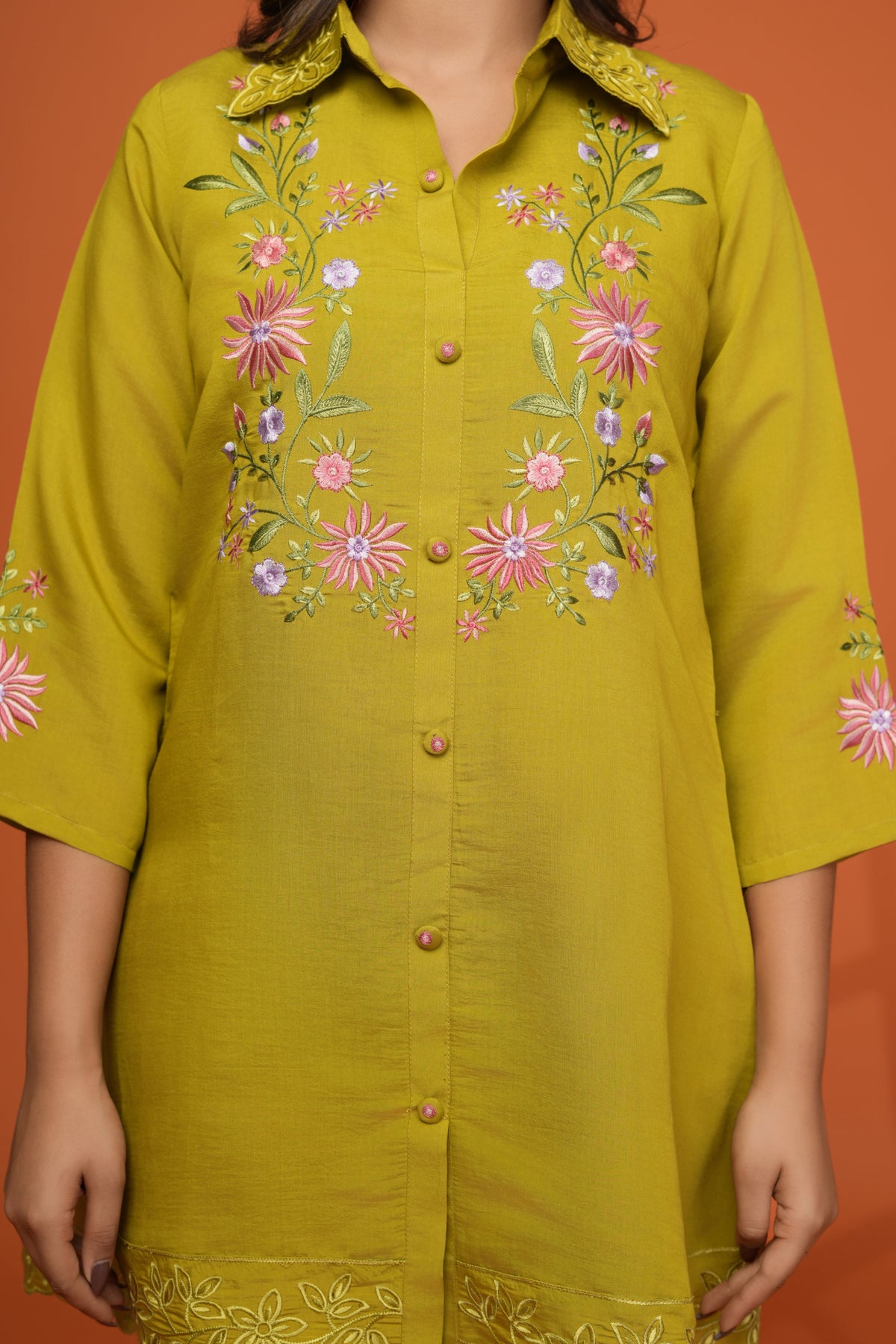 Darika sunshine embroidery co-ord set