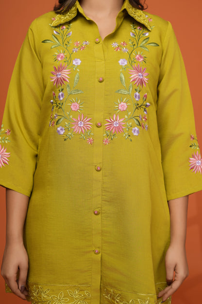 Darika sunshine embroidery co-ord set