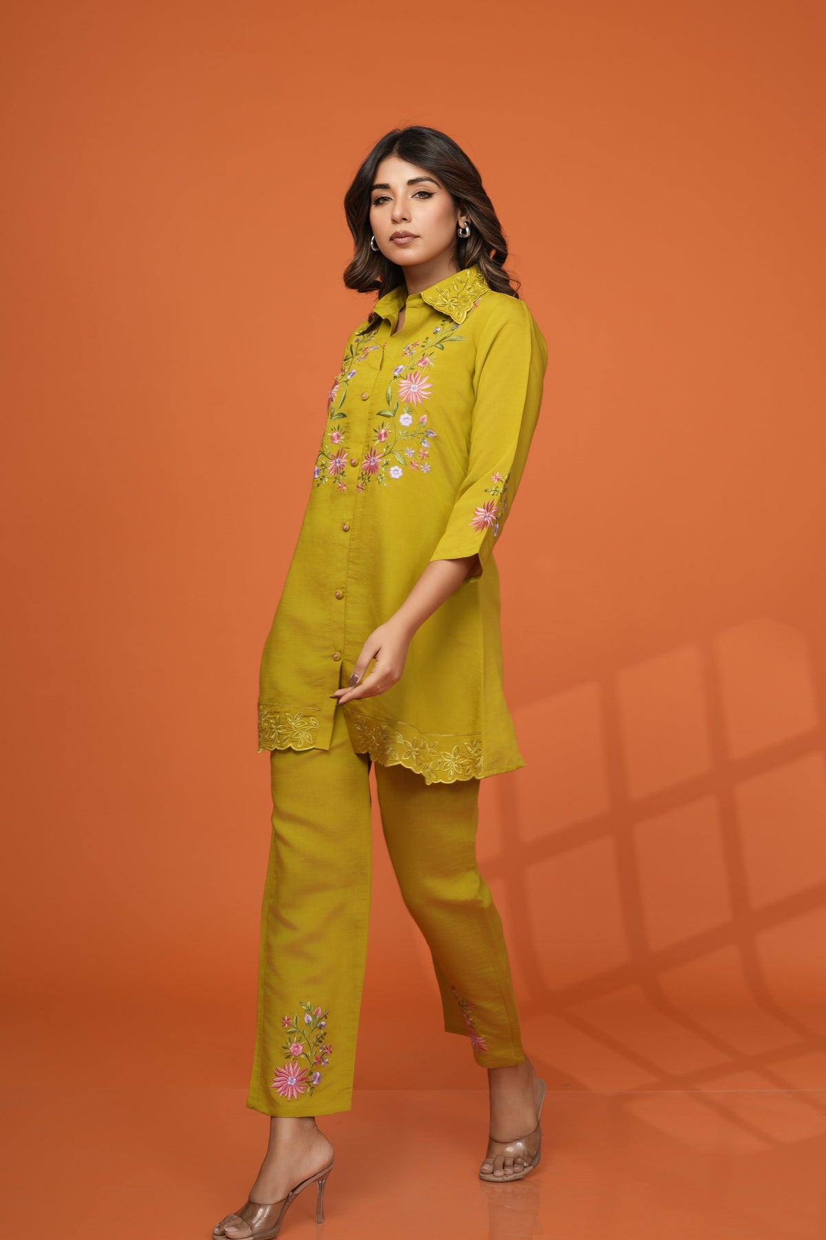 Darika sunshine embroidery co-ord set