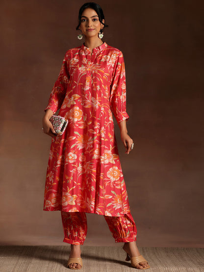 Abstract Printed Regular Kurta with Salwar