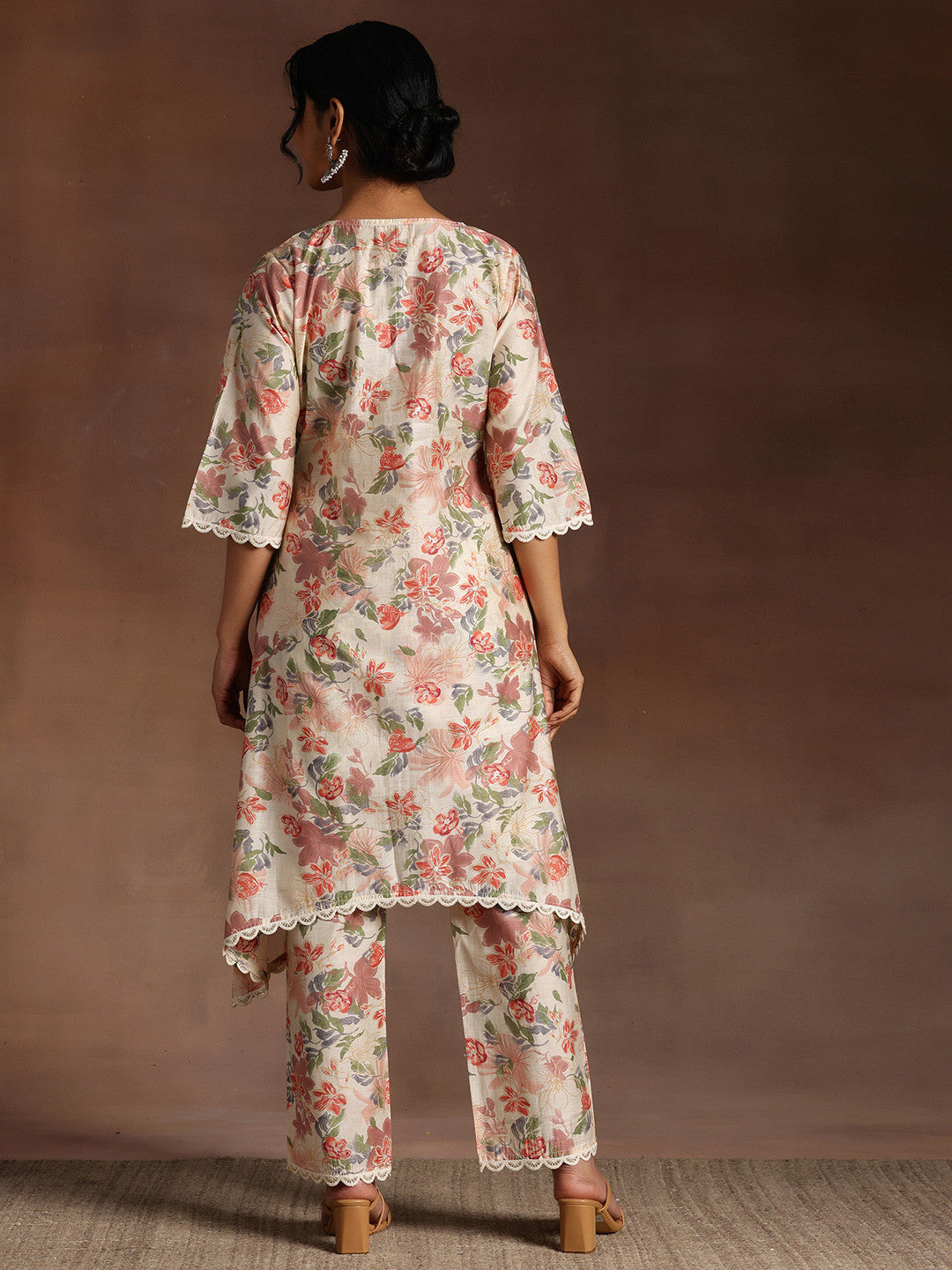 Floral Printed Kurta With Trouser