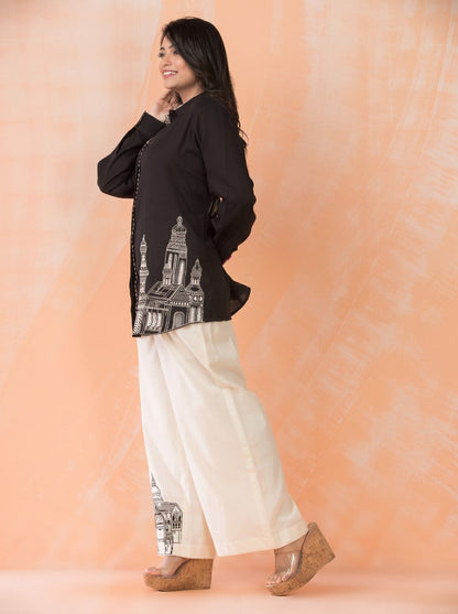 Niharika Monochrome Embroidery Co-ord Set