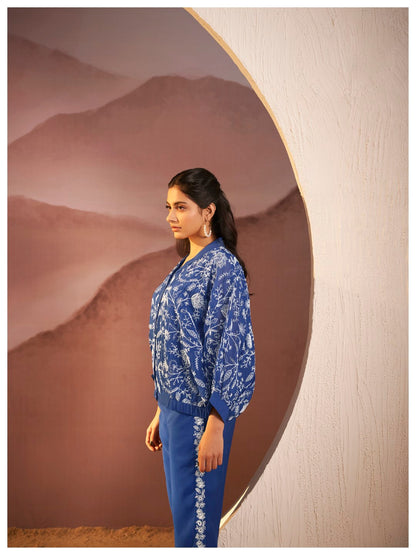 Kimaya azure work co-ord set