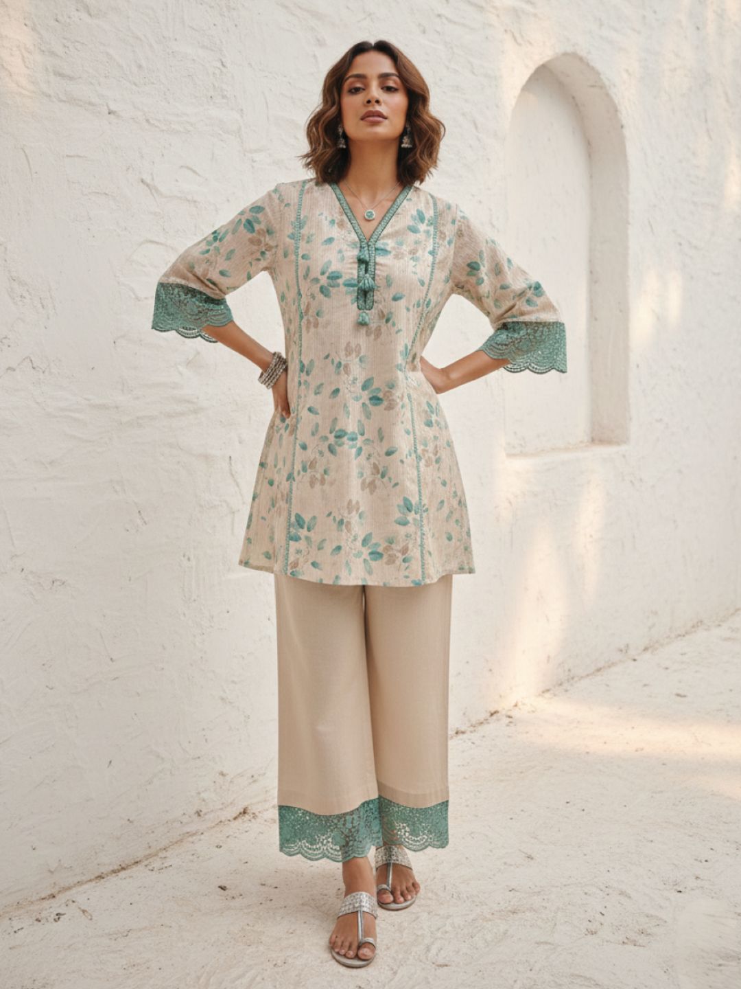 Swades sea cotton co-ord set