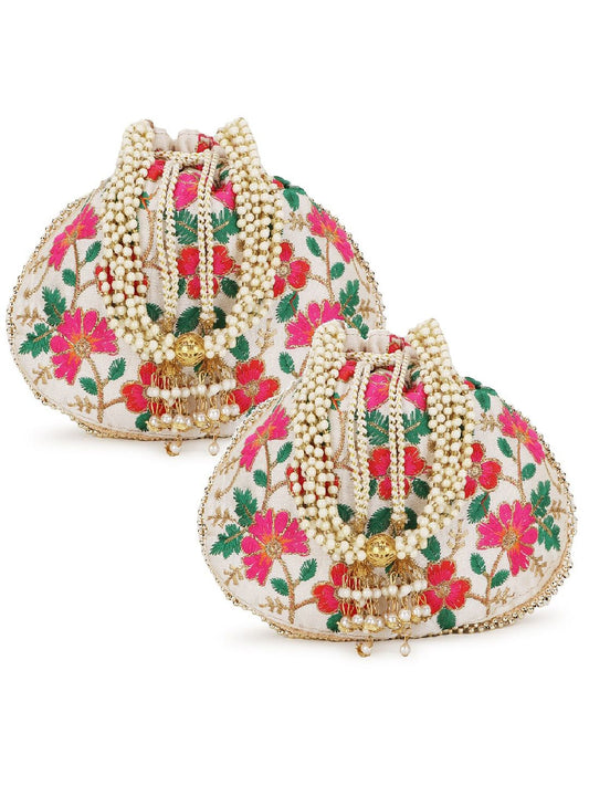 Dhiyona NR Embroidered Potli Clutch