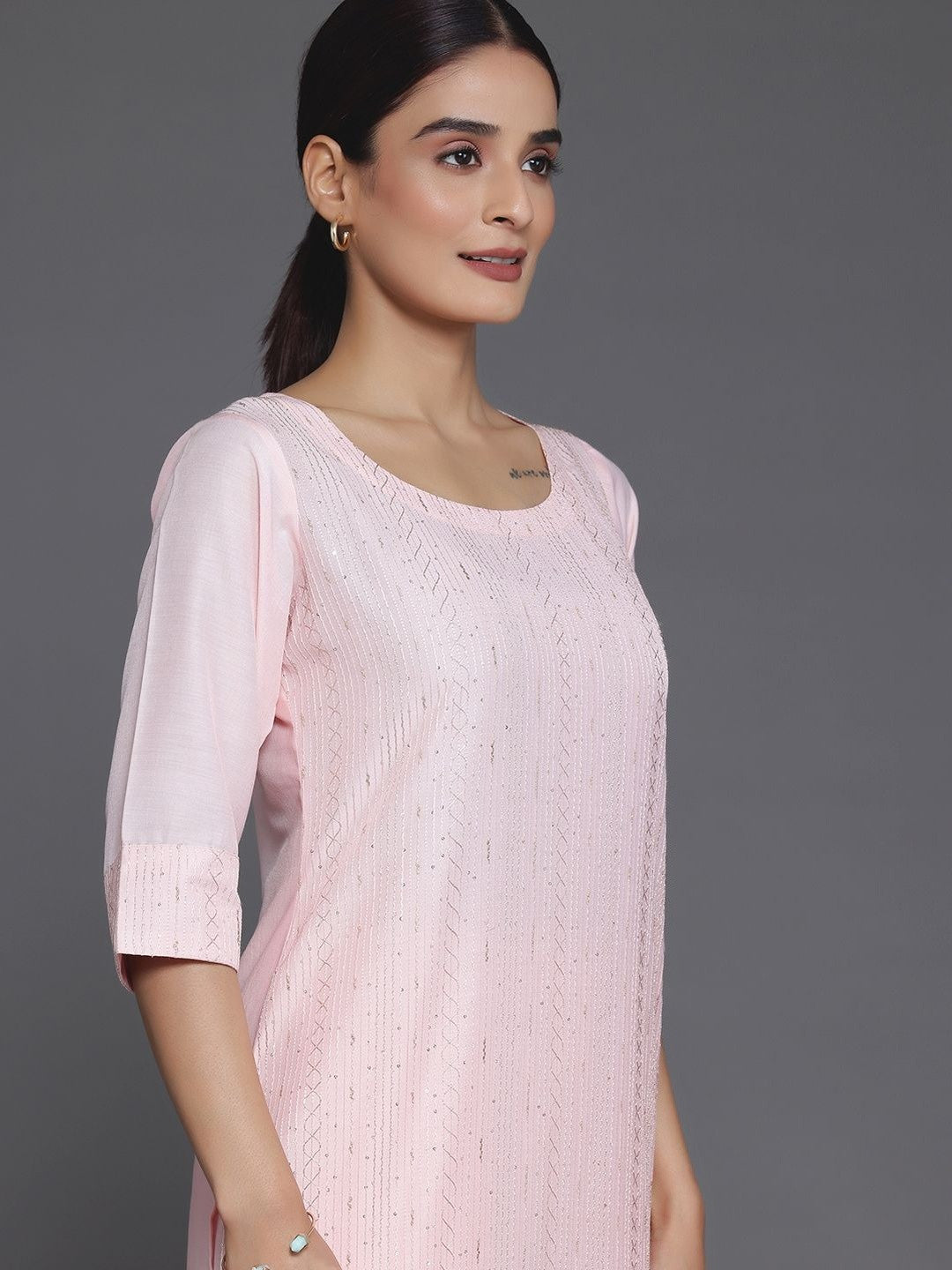 Women Regular Kurta with Trousers & With Dupatta