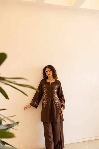 Karen fali embroidery cotton co-ord set