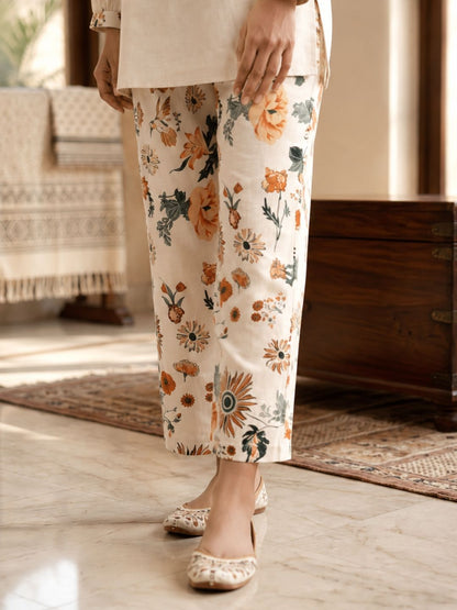 Rashmika Pearl Cotton Co-ord Set