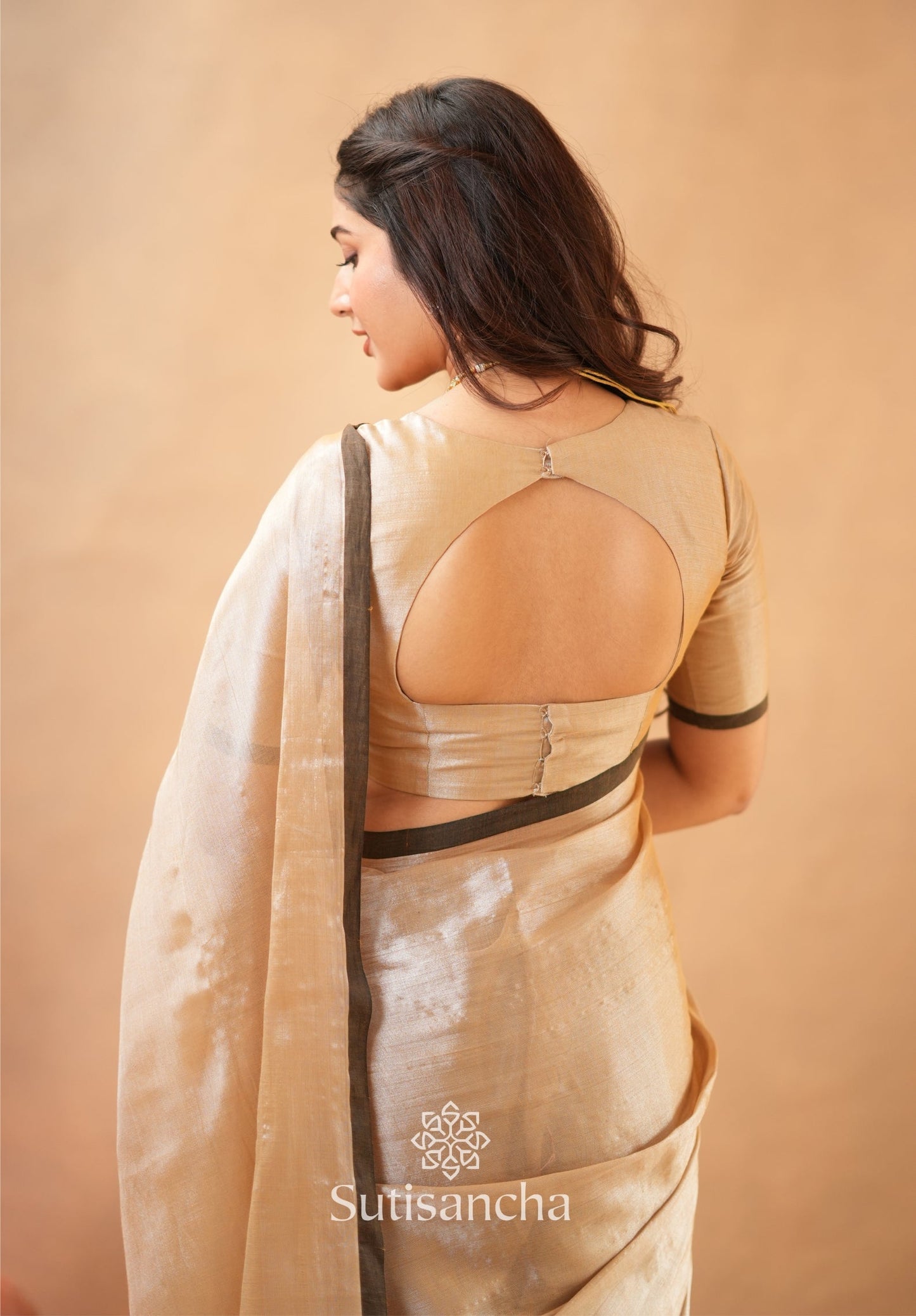 Dhiyona SS Woven Poetry Artisanal Handloom Tissue Cotton Saree