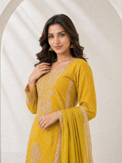 Zarkash Amber Full Work Suit Set