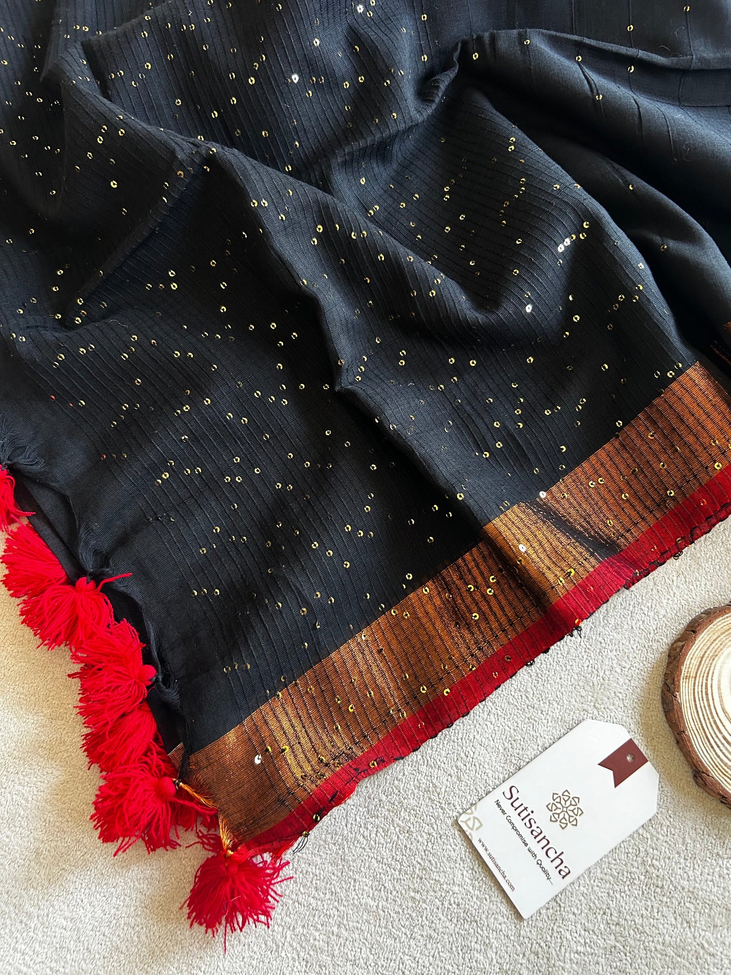 Dhiyona SS Sitaara Mul: Handwoven Sequin Elegance