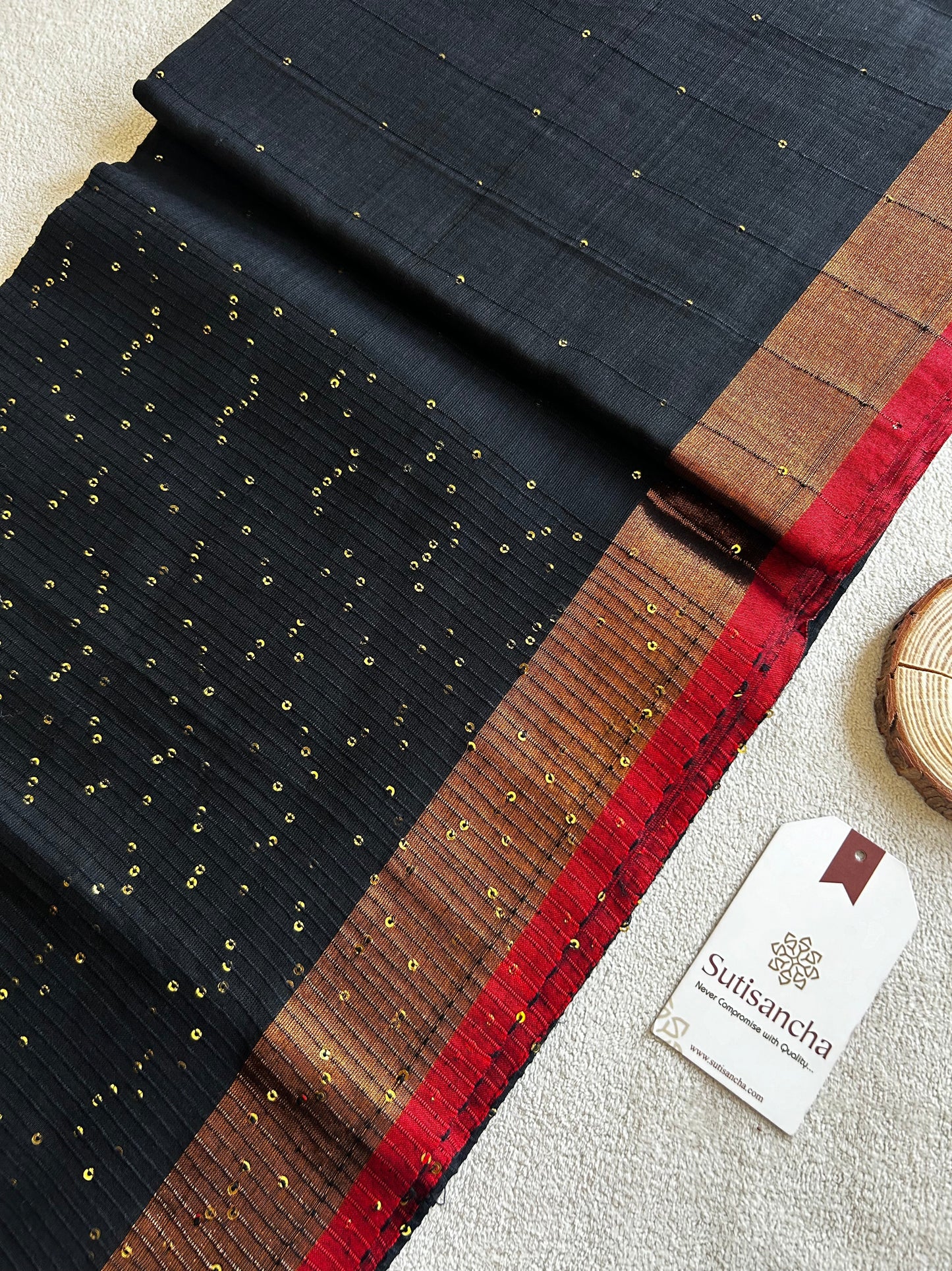 Dhiyona SS Sitaara Mul: Handwoven Sequin Elegance