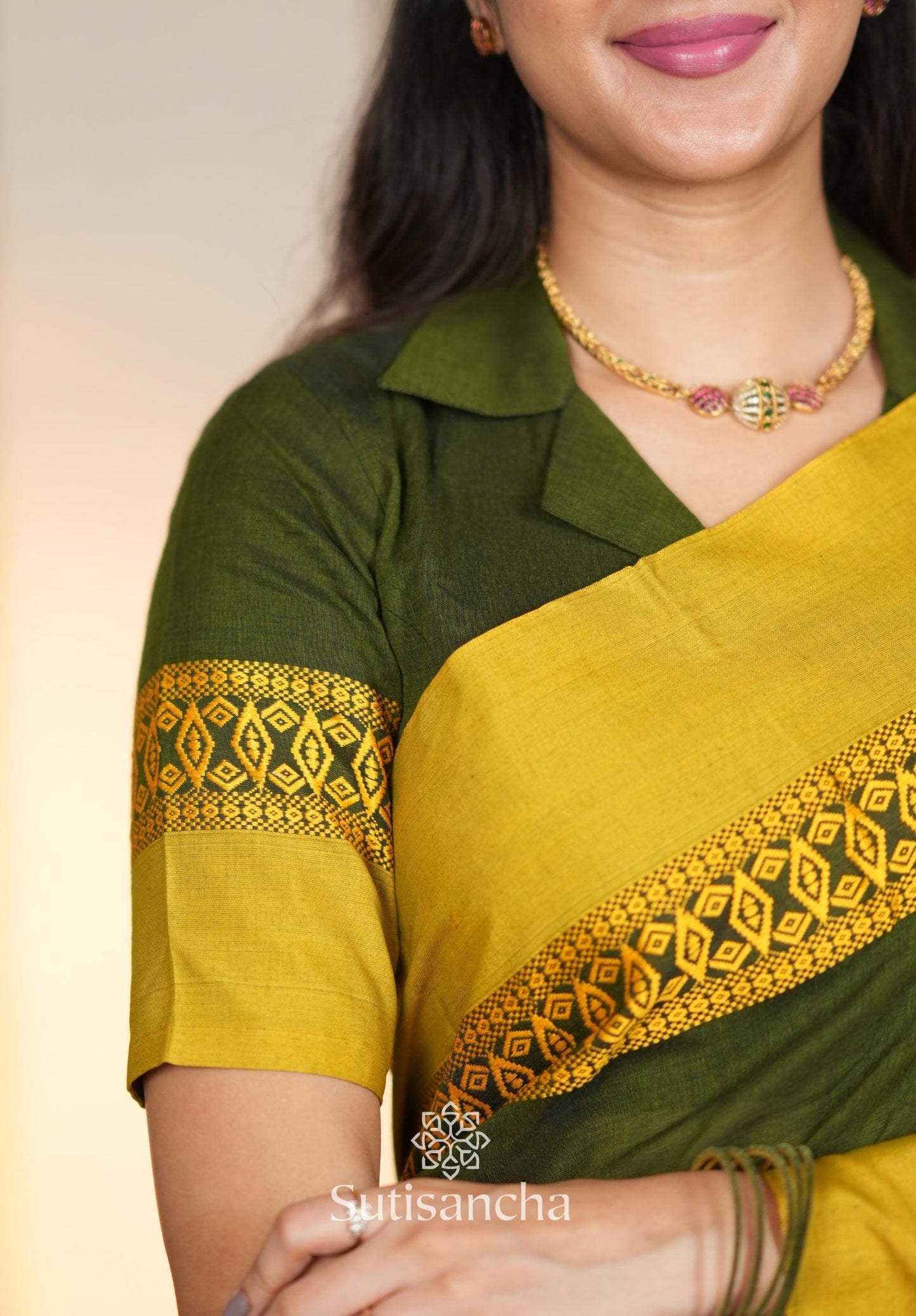 Dhiyona SS Timeless Weave Bengal Cotton Saree by Sutisancha