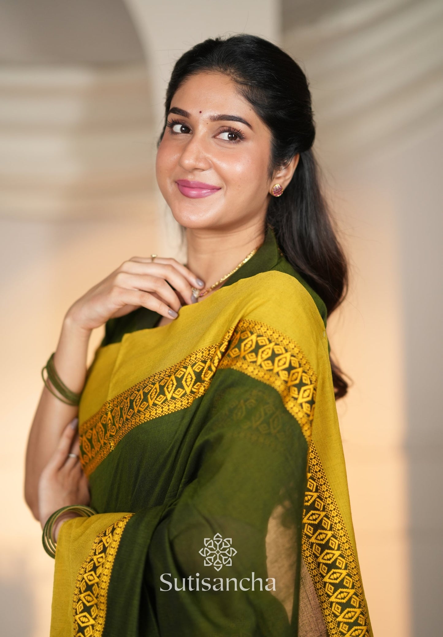 Dhiyona SS Timeless Weave Bengal Cotton Saree by Sutisancha