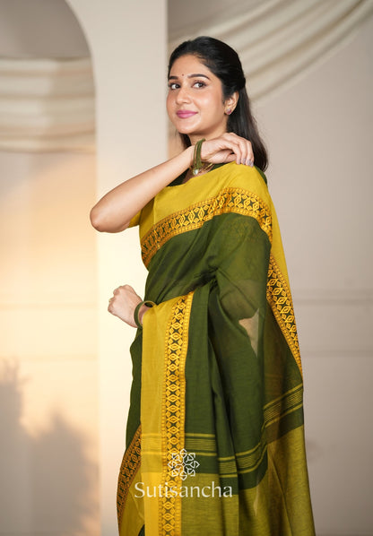 Dhiyona SS Timeless Weave Bengal Cotton Saree by Sutisancha