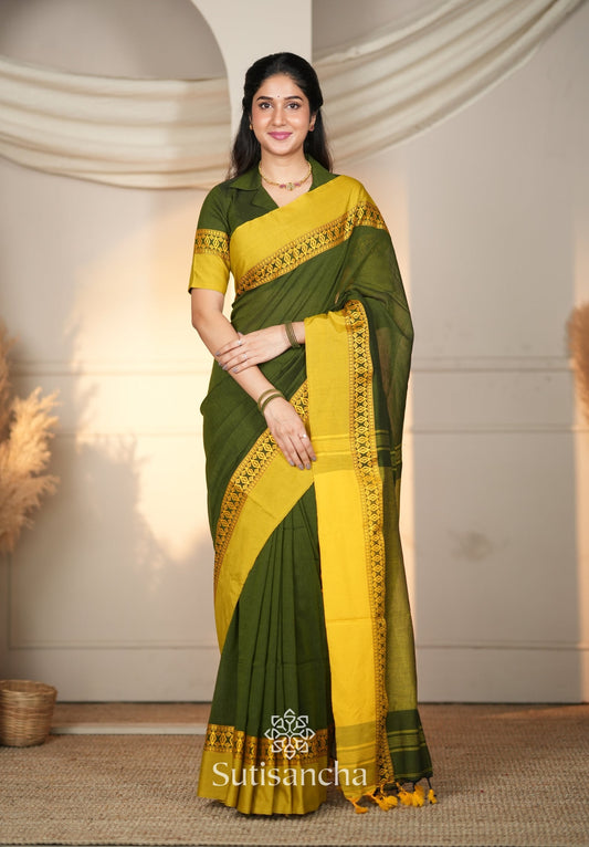 Dhiyona SS Timeless Weave Bengal Cotton Saree by Sutisancha