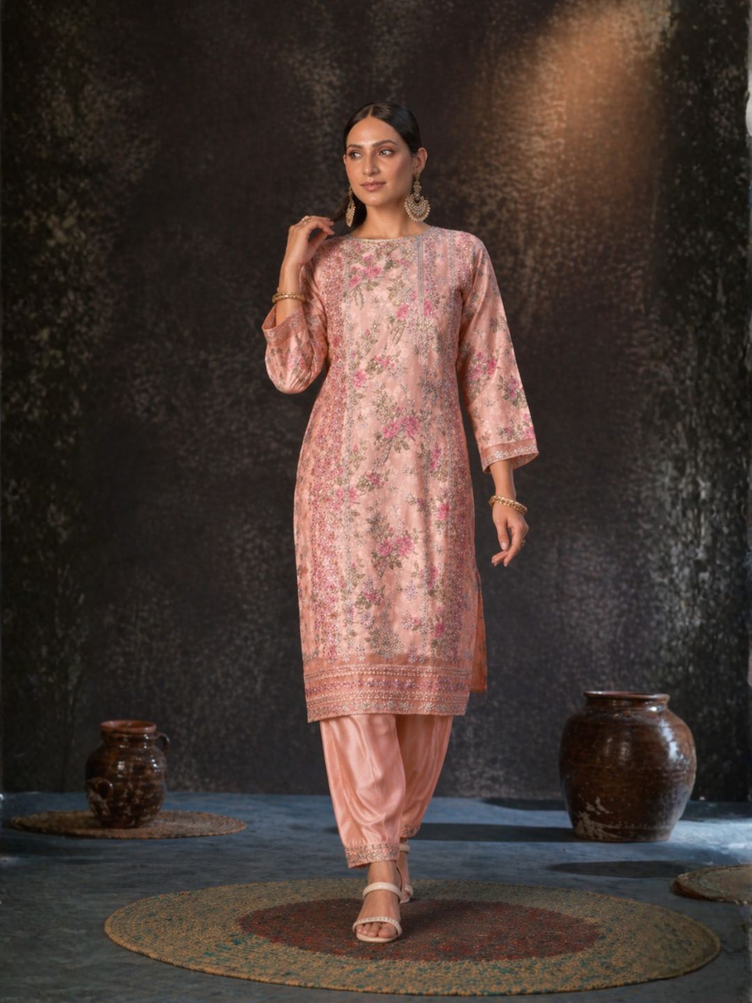 Mayuri Rose Full Work Suit Set