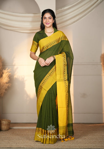 Dhiyona SS Timeless Weave Bengal Cotton Saree by Sutisancha