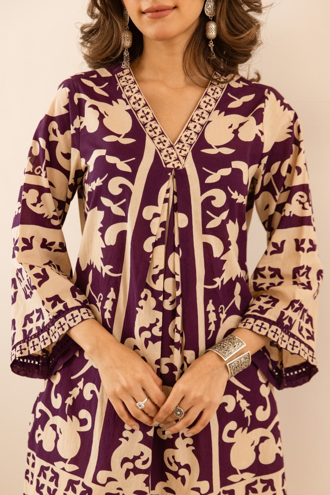 Karen mardi printed cotton co-ord set