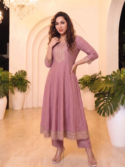 Shanti Salmon Full Work Suit Set