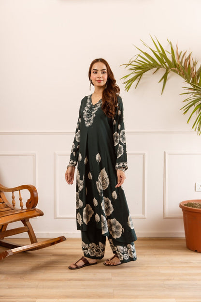 Karen pacific printed cotton kurta pant set